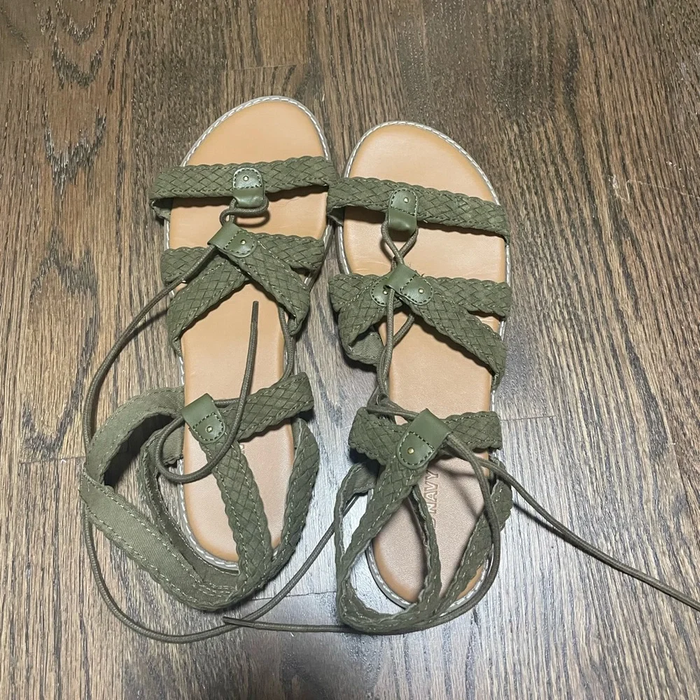 Green Sandals - Picture 1 of 3